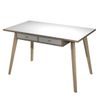 7331910030201-Bureau télétravail avec tiroirs - 120 cm - blanc/chêne - pieds chêne-P_400007191_2-1