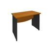 3253310104891-Bureau droit DUAL - L80 - Pieds Anthracite - plateau imitation Merisier-P_400008958_1-0