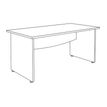 3253310174870-Bureau droit DUAL - L120 - Pieds blanc - plateau imitation Hêtre-P_400008974_7-5