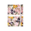 3147280123597-Agenda spiralé à élastique Flowers - 1 semaine sur 2 pages - 15 x 21 cm - rose - Oxford--0