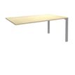 0404000121558-Bureau simple IRIS - L180 cm - Plan suivant - Pieds aluminium - plateau imitation Erable-P_400012155_1-0