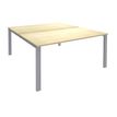 0404000121794-Bureau Bench IRIS - L140 cm - Plan de départ - Pieds aluminium - plateau imitation Erable-P_400012179_1-0
