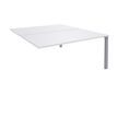 0404000122319-Bureau Bench IRIS - L160 cm - Plan suivant - Pieds aluminium - plateau Blanc perle-P_400012231_1-0