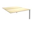 0404000122517-Bureau Bench IRIS - L180 cm - Plan suivant - Pieds aluminium - plateau imitation Erable-P_400012251_1-0