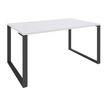 0404000122548-Bureau droit LOFTER - L80 cm - Plateau Blanc - pied Carbone-P_400012254_1-0