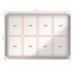 5028252063777-Nobo - Vitrine d'affichage - 8 feuilles A4 - surface magnetique - porte coulissante - 92,2 x 66,5 x 6,3--3
