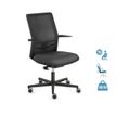 0404000142164-Fauteuil de bureau EQUIS - accoudoirs en option - dossier vert foncé siège noir-P_400014216_1-0