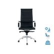 3700339883783-Fauteuil de bureau WARREN - accoudoirs fixes - cuir noir--0