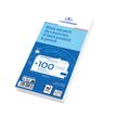 3240180014658-La Couronne - 50 Enveloppes DL 110 x 220 mm - 80 gr - blanc - fenêtre cristal 45x100 mm - bande auto-adhésive ---0