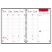 3147280219894-Agenda à spirale Oxford Mode - 1 semaine sur 2 pages - 21 x 29,7 cm - rouge - Hamelin--1