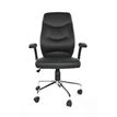 8033540636516-Fauteuil de bureau ATHENA - accoudoirs rabattables - appui-tête intégré - noir--1