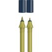 Schneider Paint-It 040 - pack de 2 cartouches de recharge Twin marker - 1 pointe ogive + 1 pointe pinceau - vert olive