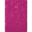 Agenda Céleste - 1 semaine sur 2 pages - 17 x 24,5 cm - fuchsia/or - Oberthur