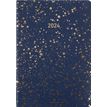 Agenda Céleste - 1 semaine sur 2 pages - 17 x 24,5 cm - bleu marine/or - Oberthur