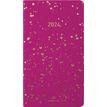 Agenda de poche Céleste - 1 semaine sur 2 pages - 9,5 x 17 cm - fuchsia/or - Oberthur