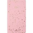 Agenda de poche Céleste - 1 semaine sur 2 pages - 9,5 x 17 cm - rose/or - Oberthur