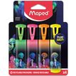 3154147407103-Maped Deepsea Paradise - 4 Surligneurs en blister--0