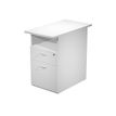 Caisson hauteur bureau Trend - L43xP80xH72 cm - 2 tiroirs dont 1 DS + 1 niche - gris