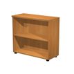 Bibliothèque basse Trend - L80xP35xH72 cm - 1 étagère - aulne
