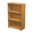 Bibliothèque mi-haute Trend - L80xP35xH120 cm - 2 étagères - aulne