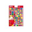 8410782135302-Apli - 6 feuilles gommettes carrées - coloris assortis métallisés-Avant-0