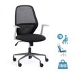 3701338802331-Fauteuil de bureau TIME - accoudoirs fixes gris clair - gris foncé-P_405113815_1-0