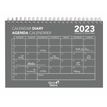 3371010478354-Agenda calendrier à spirale Oslo - 1 mois sur 1 page - 16 x 24 cm - gris - Quo Vadis-P_405120812_1-0