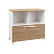 3483600215864-Rangement bas SUNDAY - L80 x H79 x P42 - 2 cases + 1 tiroir - façade et dessus chêne (To-P_405124464_2-0
