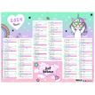 Calendrier Licorne - 7 mois par face - 32 x 42 cm - Oberthur
