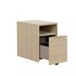 3483600819543-Caisson mobile ABSOLU - Profondeur 60 cm - 1 tiroir/1 niche - Chêne structuré-P_405137462_3-2