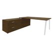 3253310392489-Bureau STEELY Manager - L180 x P100 x H72,5 cm - console retour à gauche (2 tiroirs) L200 x P60 x H72,5 cm - pieds b-P_405150774_1-0