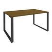3253310379879-Bureau droit LOFTER - L120 cm - Plateau imitation noyer - pied Carbone-P_405152117_1-0
