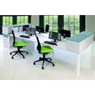 3253310520530-Bureau Bench IRIS - L140 cm - Plan suivant - Pieds aluminium - plateau imitation noyer-P_405152193_3-1