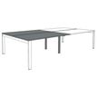 3253310520530-Bureau Bench IRIS - L140 cm - Plan suivant - Pieds aluminium - plateau imitation noyer-P_405152193_5-3
