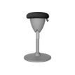 Tabouret CULBUTO - tissu - noir