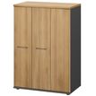 3483601225688-Rangement haut JAZZ+ - L80 x H112 x P48 - 3 portes - chêne du bocage-P_405165123_1-0