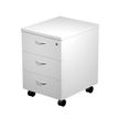 7331910005988-Caisson mobile Trend - L43xP52xH59,5 cm - 3 tiroirs avec serrure - blanc-P_405165759_1-0