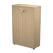7331920002229-Bibliothèque mi-haute Trend - L80xP35xH120 cm - 2 portes en mélaminé avec serrure - imi-P_405165832_1-0