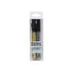 3167862055023-Pebeo Acrylic - Pack de 2 marqueurs - pointe ronde - or précieux, argent précieux-P_405177386_1-0