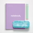 8422593499375-Notebook Emotions, couverture rigide, A4 lignes horizontales 7 mm, 120 feuilles de 5 couleurs, Miquelri--2