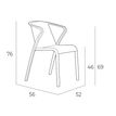 8414376776063-Fauteuil empilable FADO - Ezpeleta professionnel - Taupe-P_405227956_5-4
