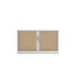 3700339996117-Réhausse pour armoire à rideaux metalliques -  L120 x H43 x P43cm - corps blanc/rideau c-P_405247694_2-1