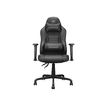 4710483775178-Fauteuil gamer FUSION S Black - accoudoirs réglables - appui-tête intégré - noir-Avant-1