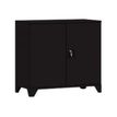 Armoire démontable à portes battantes avec pieds - 80x80 cm - rouge nacré