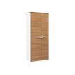 3483600597939-Armoire haute XENON - L80 x H188 x P45 - 2 portes - Merisier italien-Angle gauche-0