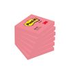 Post-it - 6 Blocs notes - rose néon - 76 x 76 mm
