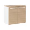 Rangement bas YES ! - L80 x H74 x P42 - 2 portes - Façade et dessus chêne