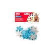 8410782134886-APLI kids - 22 Adhésif décoratif mousse - flocons - argenté(e), bleu clair-Haut-0