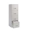 Classeur 4 tiroirs pour dossiers suspendus - 125,6 x 40 x 40 cm - gris
