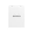 3037920162010-Rhodia - Bloc notes N°16 - A5 - 160 pages - petits carreaux - 80g - blanc-Avant-0